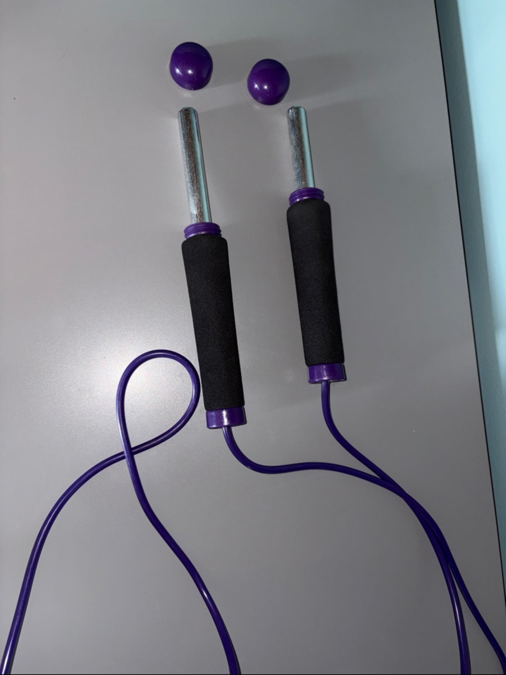 💟 Jump Rope With Removable Weighted Foam Handles - Picture 3 of 4